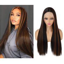 ŷ���ٷ�Ů�зֳ�ֱ��˳�����淢����˿ǰ��˿����ͷ��lace wigs