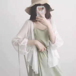 五笔蟹纯色女长袖夏季新款薄款潮流防晒衣百搭设计感小外套开衫潮