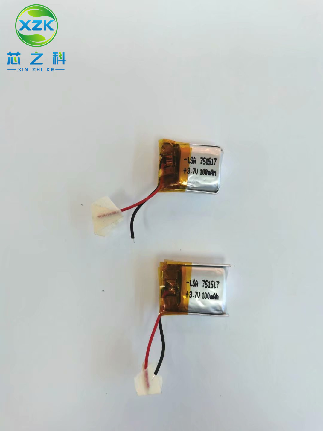 蓝牙耳机电池工厂751517聚合物锂电池100MAH 3.7V智能穿戴LED灯牌