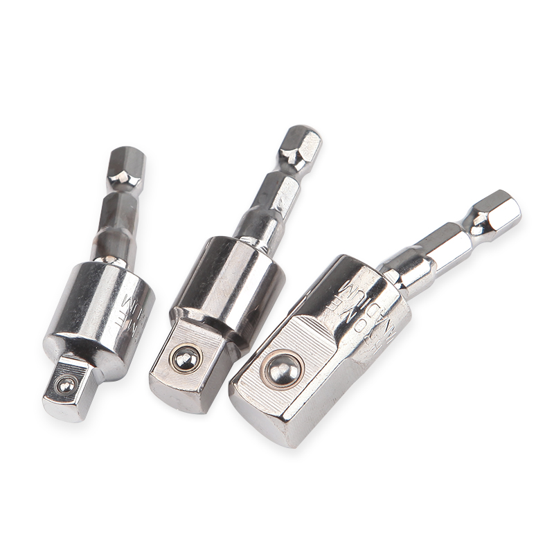 mango hexagonal girar cuadrangular barra de conexión manguito 360 grados llave eléctrica cabeza de manguito de conexión barra de conversión conector de taladro eléctrico manual