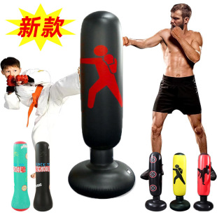 New PVC inflatable boxing column thickened adult fitness boxing sandbag tumbler vertical vent sandbag toy