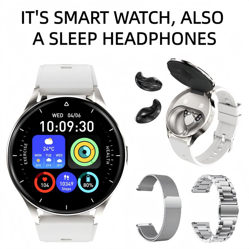 Cross-border new product: Bean-shaped earphones for sleep without ear pressure, X10PRO smartwatch with TWS two-in-one 1.46inch screen Cross-border new product: Bean-shaped earphones for sleep without ear pressure, X10PRO smartwatch with TWS two-in-one 1.46inch screen