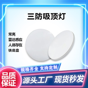 LED intelligent induction ceiling lamp human body radar always bright corridor staircase balcony modern simple round ceiling lamp