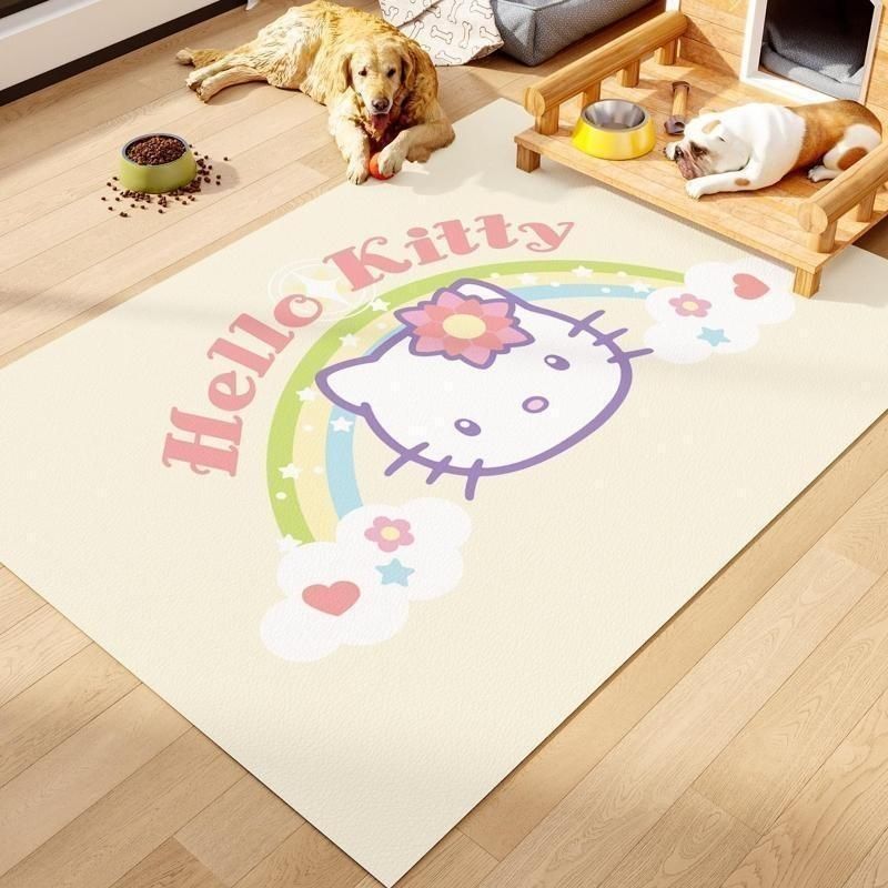 New pet feeding mat made of waterproof leather, urine-resistant and dirt-proof carpet, special non-slip floor mat for dogs and cats