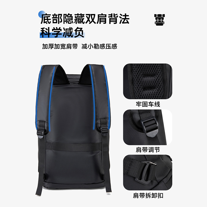 Bolsa de ejercicios multifuncional transfronteriza, bolsa de viaje de separación seca y húmeda independiente, sensación de alta calidad, gran capacidad deportiva, espalda de hombro