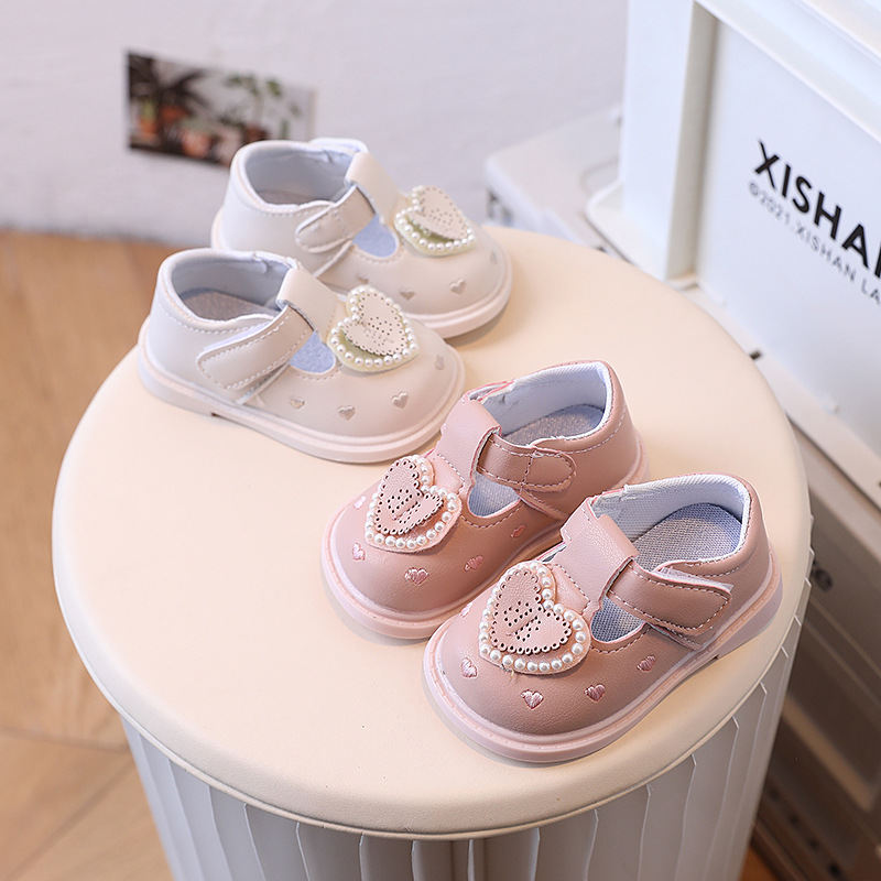 Scarpe da principessa in pelle per bambini piccoli, primavera e autunno, da 0 a 2 anni_voghion.com