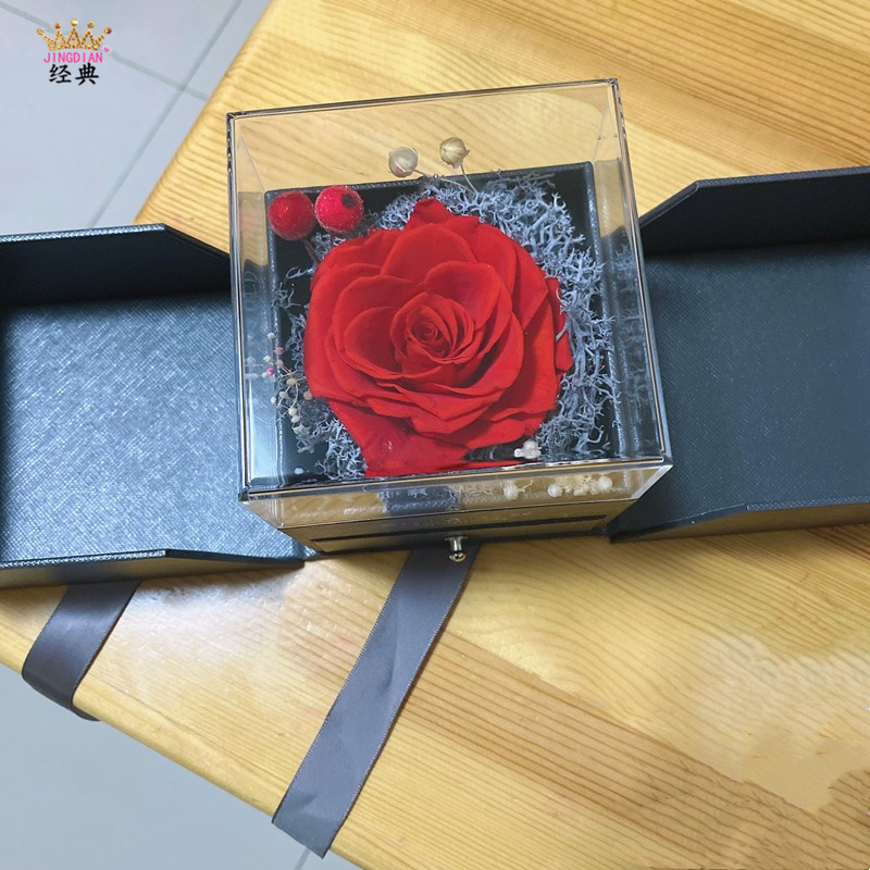 이중 푸시 도어 회색 블랙 박스 꾸밈음