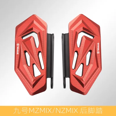 modified rear footrests and – Electric vehicle pedal - ysgalnine-number-nzmixmzmix-rear-footrest-red
