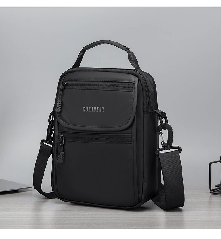 The new 2024 casual crossbody bag, small square bag, fashionable men's bag, trendy large-capacity water-resistant men's bag undefined
