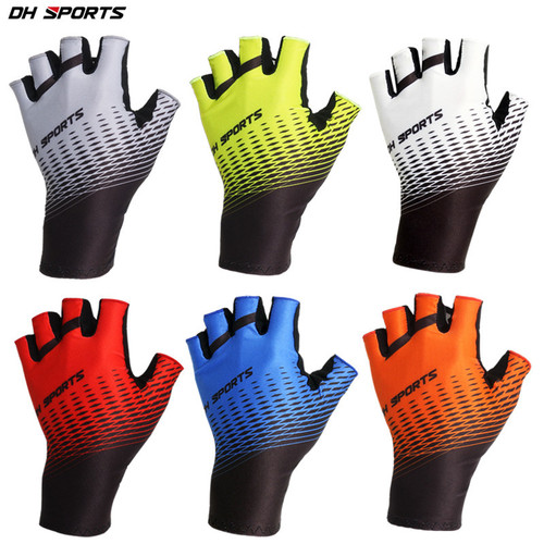 DH Bicycle Riding Half Finger Gloves Summer Sports Sun Protection Breathable Sweat Absorbent Men's Women's Brand Timing Race Gloves