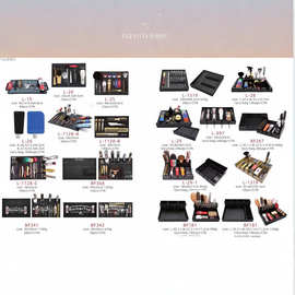 美发沙龙产品 多款式批发 滚梳围布收纳盒夹发美发梳工具车批发