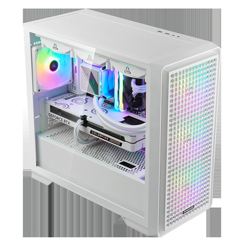 Корпус компьютера Xingu Rubik's Cube 300 водяное охлаждение 360 белый MATX/ITX полный боковой проход охлаждения пылезащищенная плата