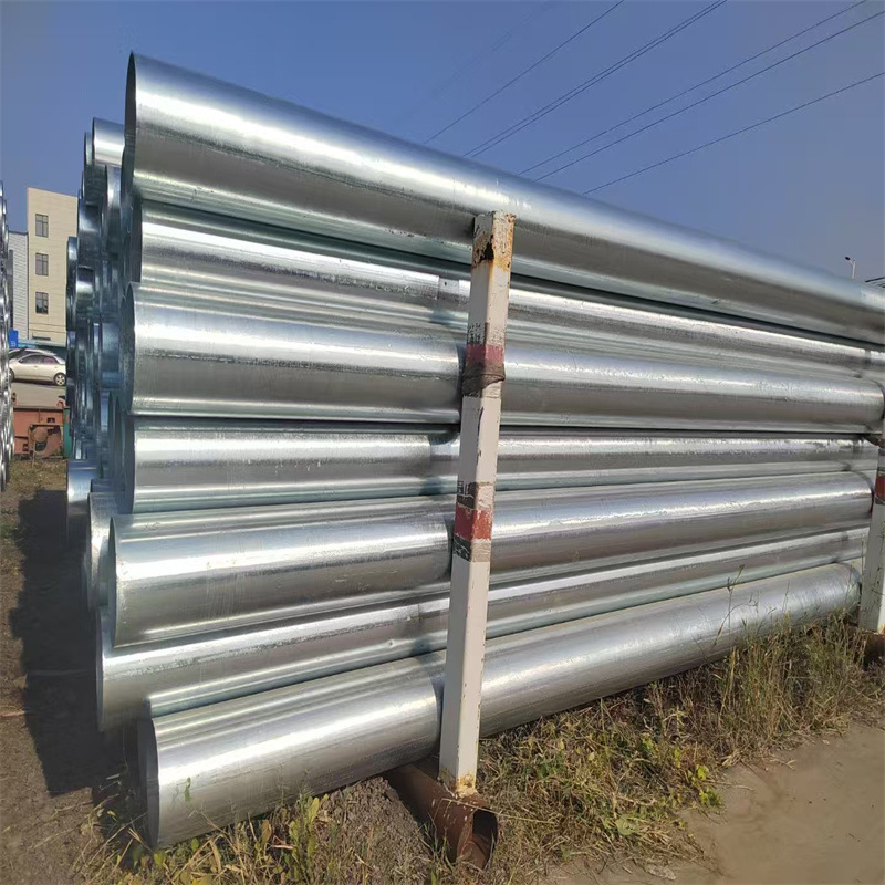 钢塑复合镀锌圆管一件代发银白色镀锌带管 镀锌螺旋方管