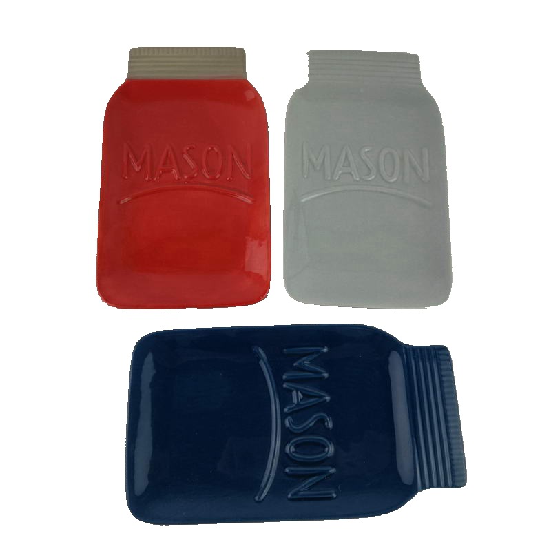 Soporte de cuchara de cerámica de Amazon Soporte de cuchara con forma de animal Exportación de cuchara Soporte de cuchara de Navidad Soporte de cuchara de nube blanca