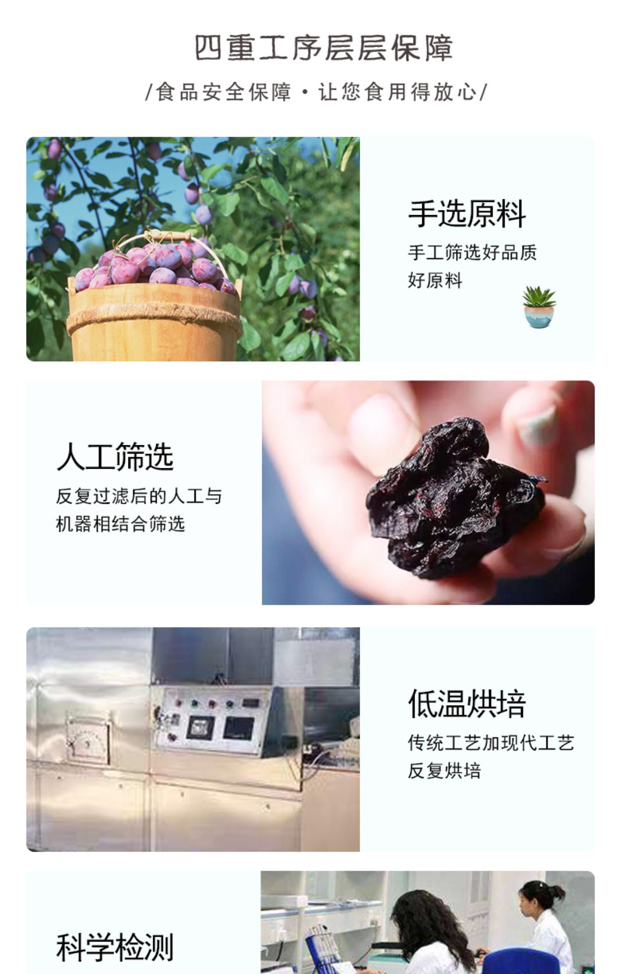 Smoked Dried Dark Plum Wu Mei 500g Bulk Traditional Sour Plum Drink Herb specifications