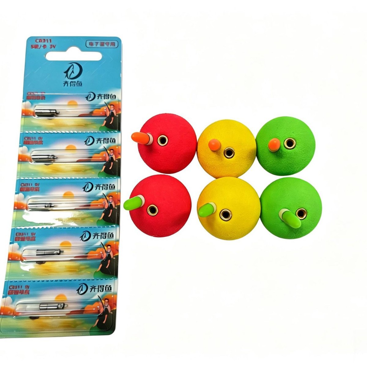 Luminous Luoyang Ball Elastic Soft Ball Floating Crucian Carp Floating Lure Fishing New Ball-Shaped Floating Ball Round Fish Float