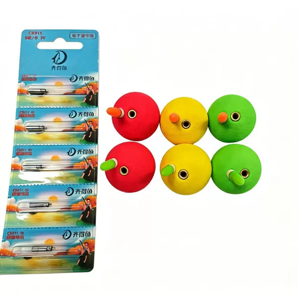 Luminous Luoyang Ball Elastic Soft Ball Floating Crucian Carp Floating Lure Fishing New Ball-Shaped Floating Ball Round Fish Float