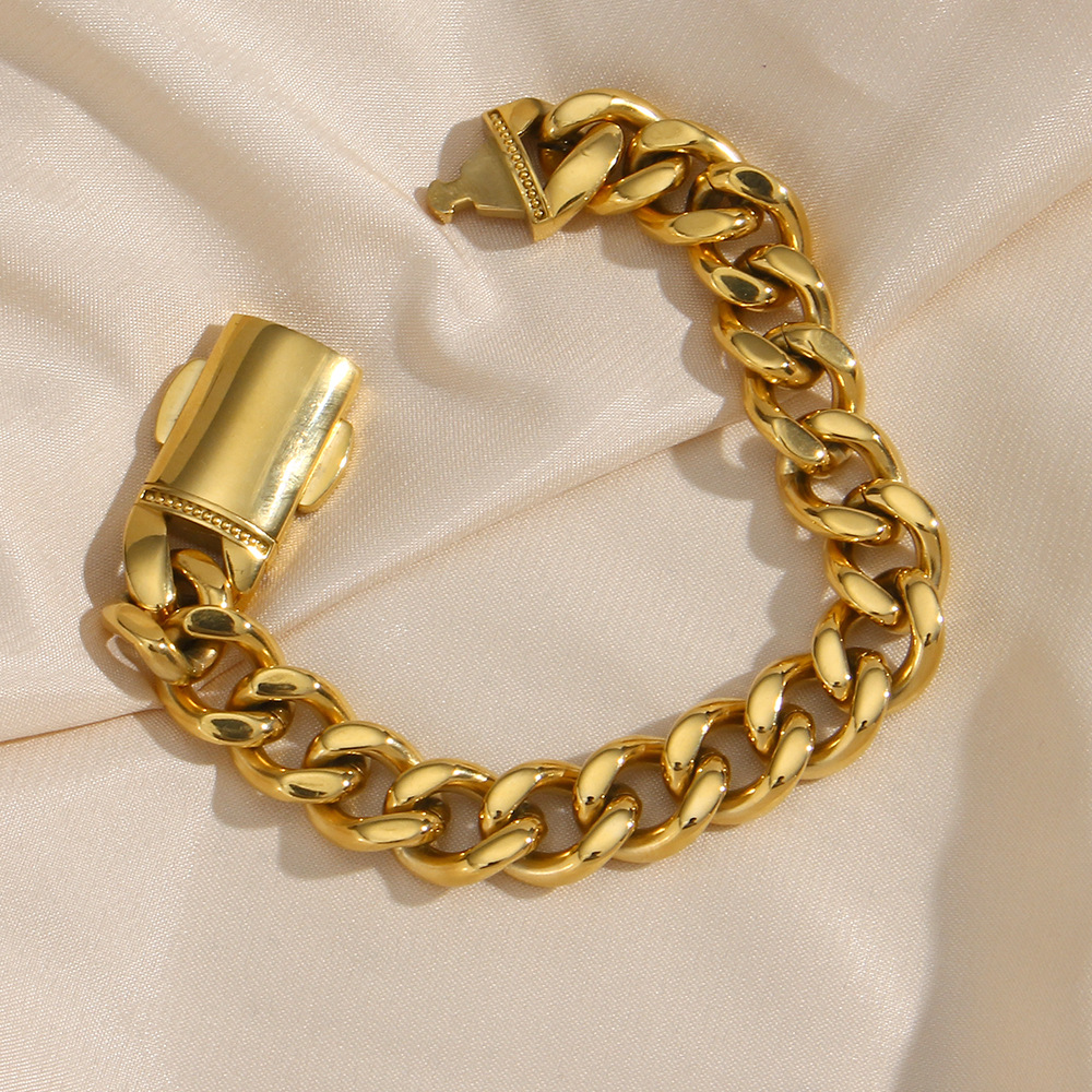 Fashion Solid Color Stainless Steel Plating Bracelets Necklace