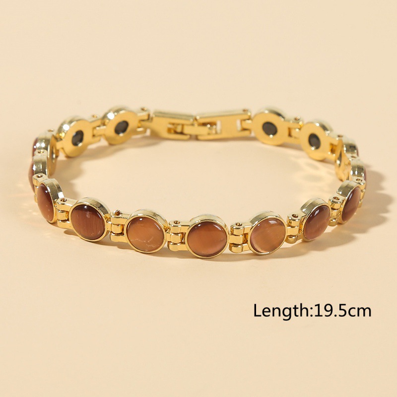 둥근 고양이 눈-다크 브라운