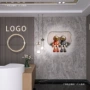 拍照3d立体格栅大理石壁纸