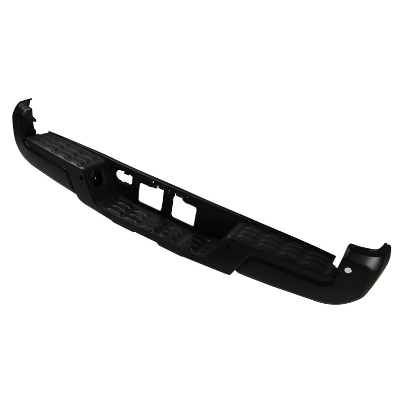 Compatible con los modelos Toyota Tacoma 16-20, parachoques trasero negro original con ensamblaje de orificio para radar.
