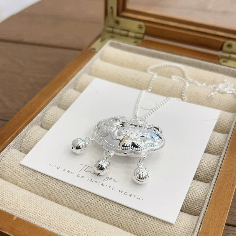 Дет bracelet из серебра, серебряная замок, серебро 999 образец, longevity замок, детское серебро