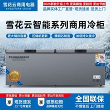 雪花云智能卧式铜管冷藏冷冻商用节能冷冻柜家用单温速冻冰柜系列