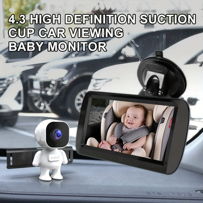Car-Mounted Baby Monitor 4.3-Inch Car display - suction-cup-holder-model-720p