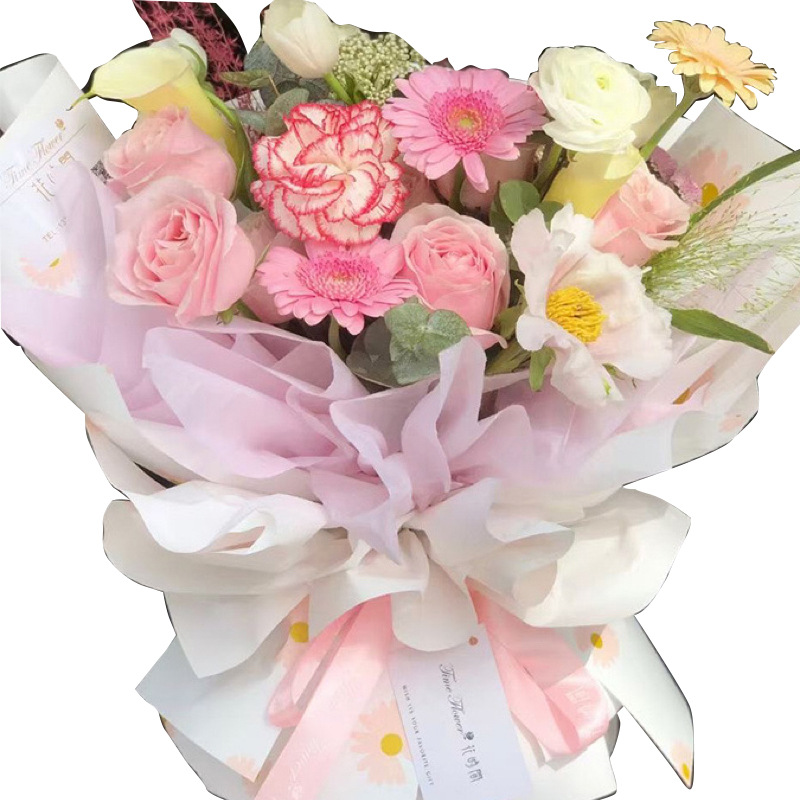 La nueva margarita fresca fresca de Li Zhiran es tan fresca como tú Papel de regalo de flores engrosado impermeable al estilo coreano Papel Ouya