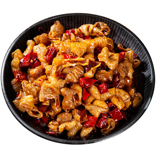Spicy and Hot Pork Intestines, Sichuan Style, Cold-Dipped Preserved Meat, Specialty Snacks from Zigong, Direct Manufacturer Sales