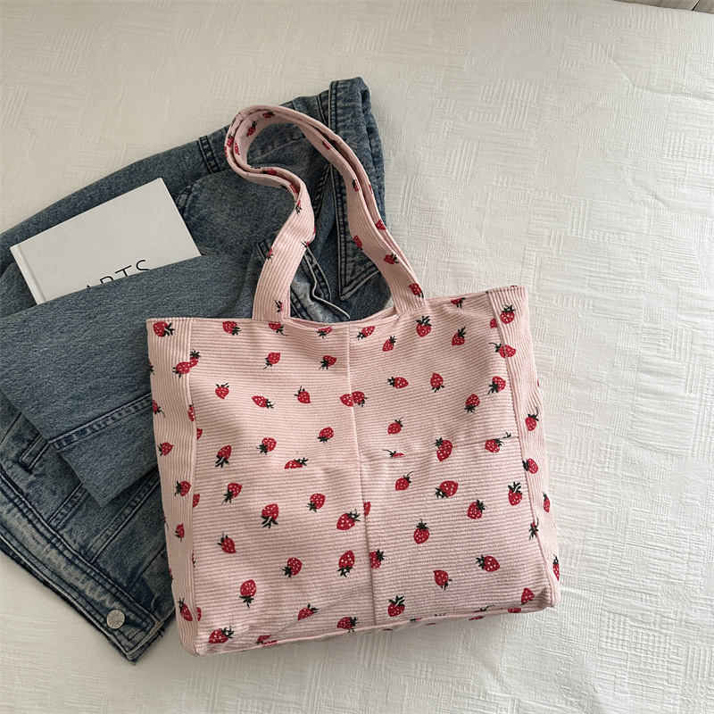 Bolsa de impresión de velcro versátil 2024 nueva bolsa de almacenamiento de gran capacidad de un solo hombro movible bolsa de lona