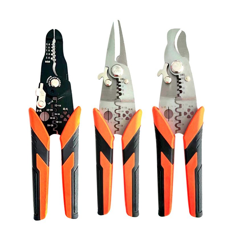 Pelacables de acero inoxidable multifuncionales, cortadores especiales para electricistas, herramientas especiales para electricistas