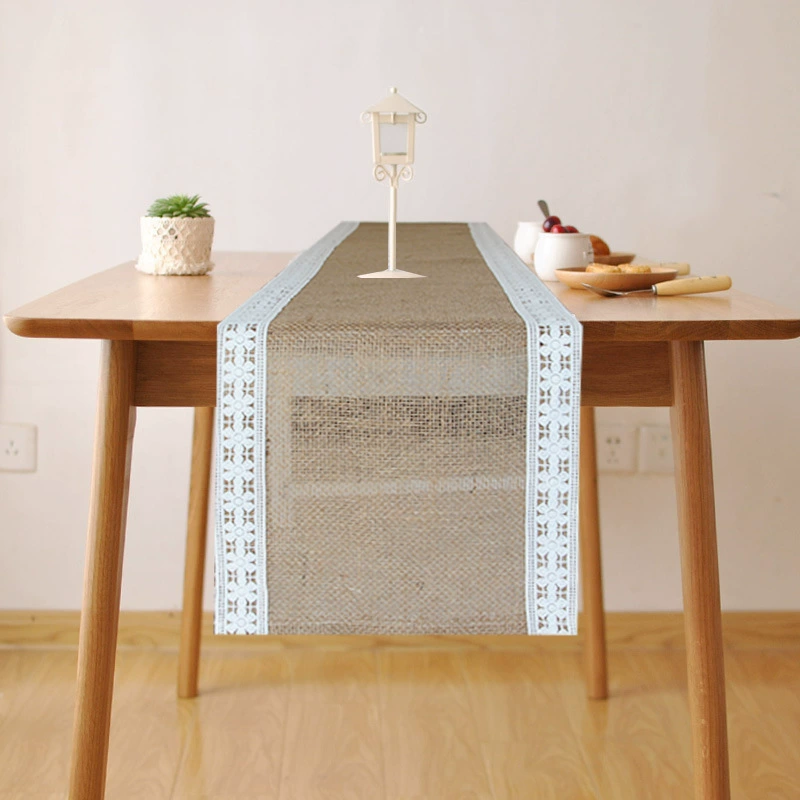 Amazon Rural Wind Table flag Farm House table decoration of jaoseki woven stitching rough anesthetic table cloth cover cloth bed flag