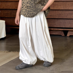 2025新型男児の氷糸防蚊ズボン夏の薄いズボン子供服の灯籠ズボン子供の夏服の女の子が似合う