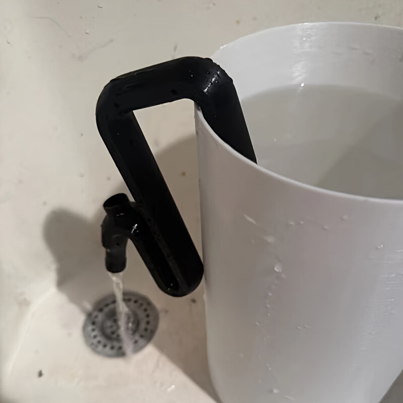 3D打印 跨境新品overflow pipe 溢流管3D打印水桶软管桶沿支架|undefined
