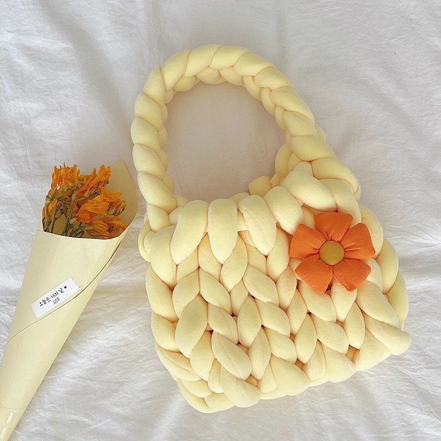 Accesorios de relleno de algodón islandés hilo diy bolsas de mano tejidas alfombras de alfombra de hilo de lana super gruesa ganchillo