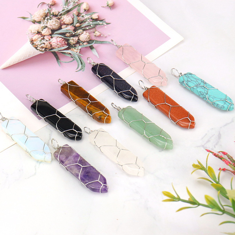 Fashion Geometric Agate Handmade Pendant Necklace 1 Piece