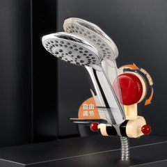 新しい吸盤タイプのパンチフリーシャワーブラケットシャワーヘッドホルダー家庭用浴室取り外し可能な調整可能なベース