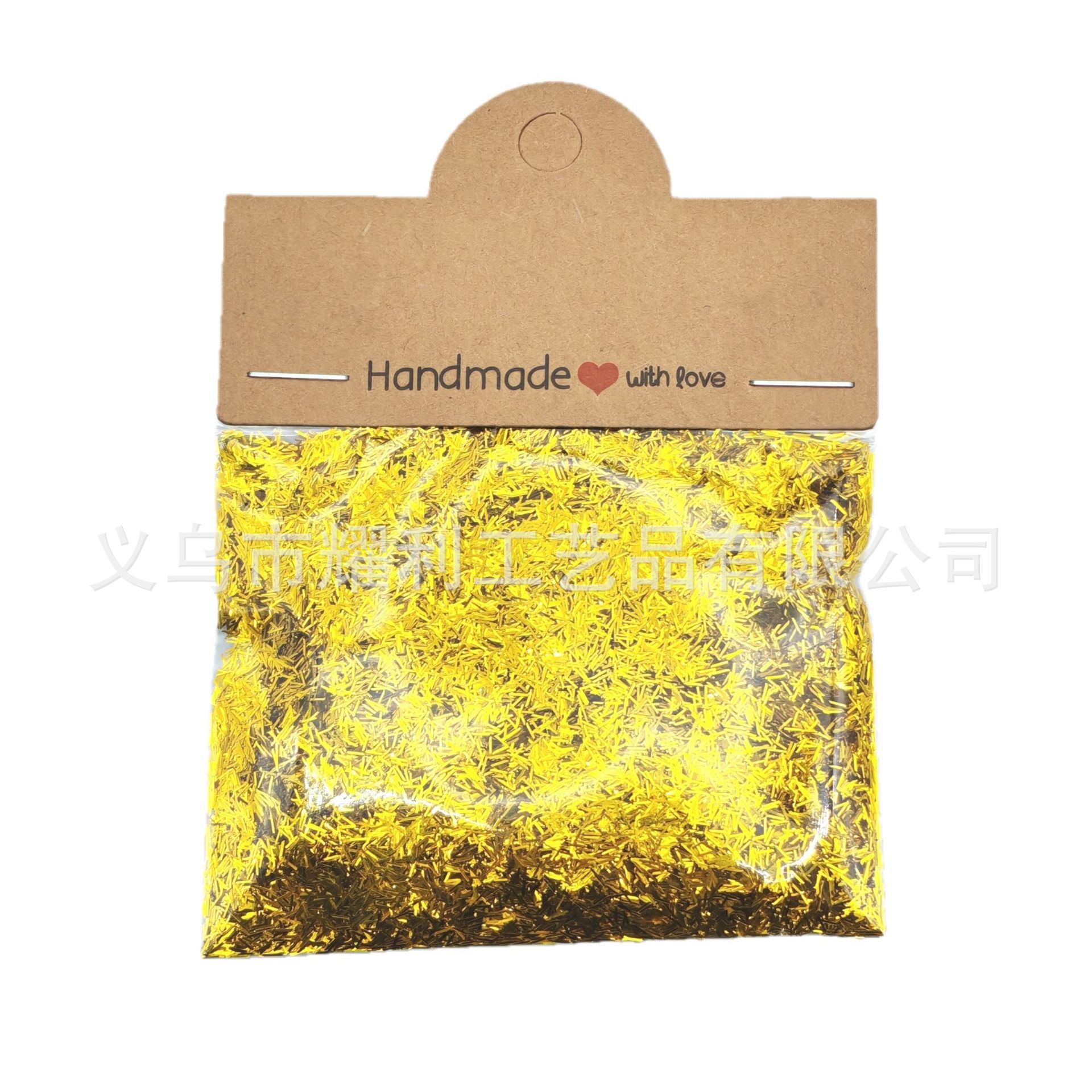 Polvo de cebolla láser de pierna larga pelo de forma especial sequinilla de manicura goteo DIY largo relleno decorativo pet reflectante transfronterizo image 8