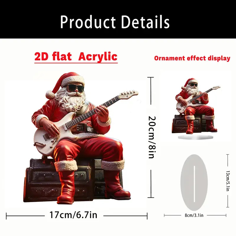 Nuevos productos de comercio electrónico transfronterizo decoración de resina de Santa Claus regalos de Navidad decoraciones de vacaciones escenas