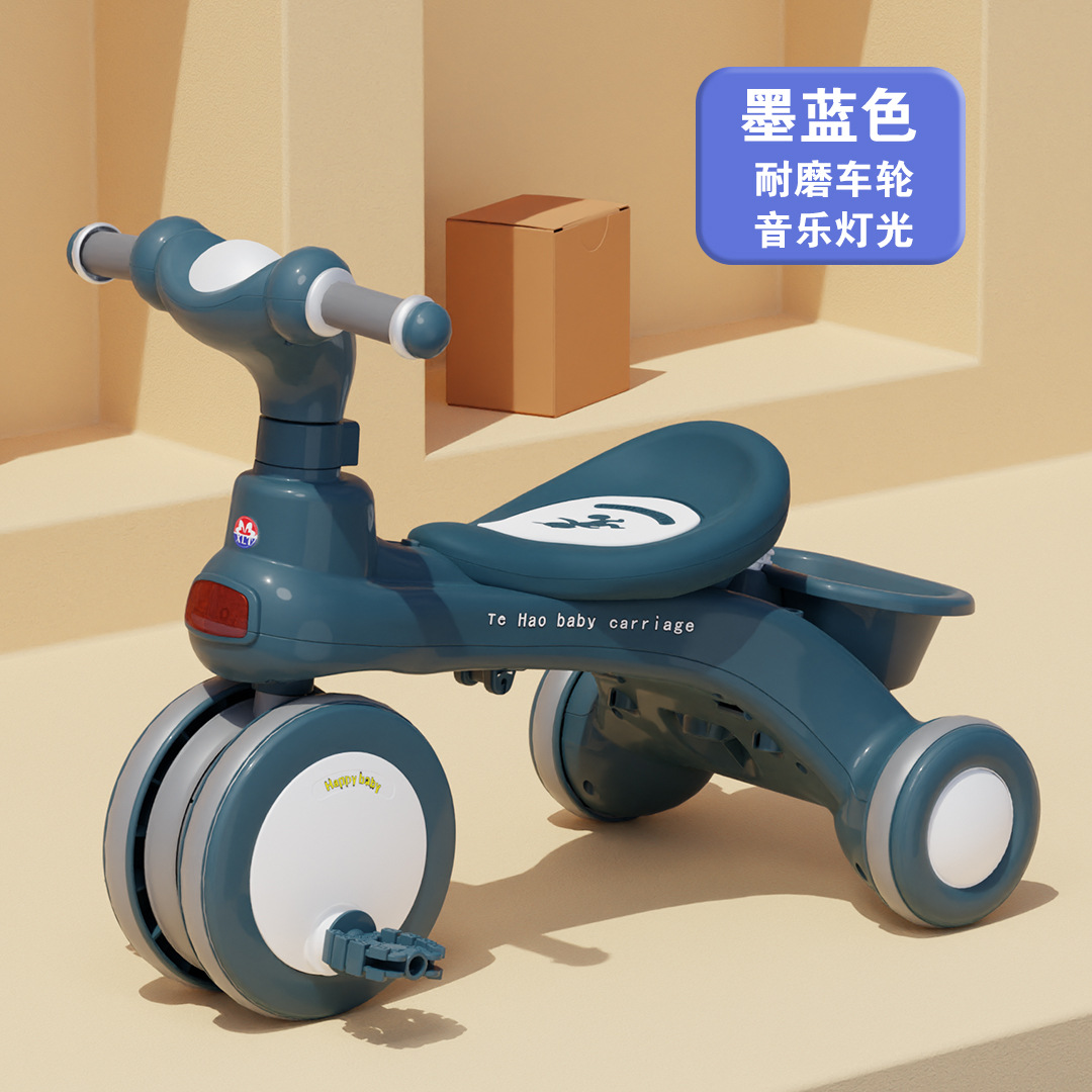 Triciclo para niños bicicleta multifuncional tres en uno 2 cochecito para bebés 1-3-6 años bicicleta de pedaleo para niños