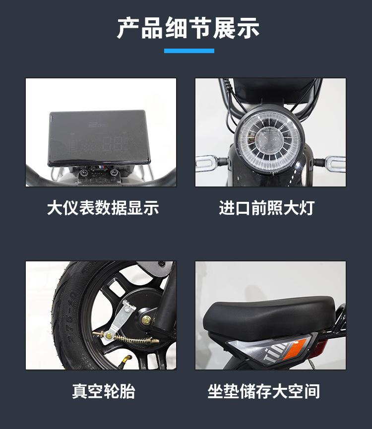 Electric Motorcycle Scooter Electric Two-Wheeler Bicycle Small Car
