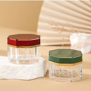 Wholesale high-grade acrylic bottle saffron food bottle transparent health care bottle sealed jar medicine packaging bottle