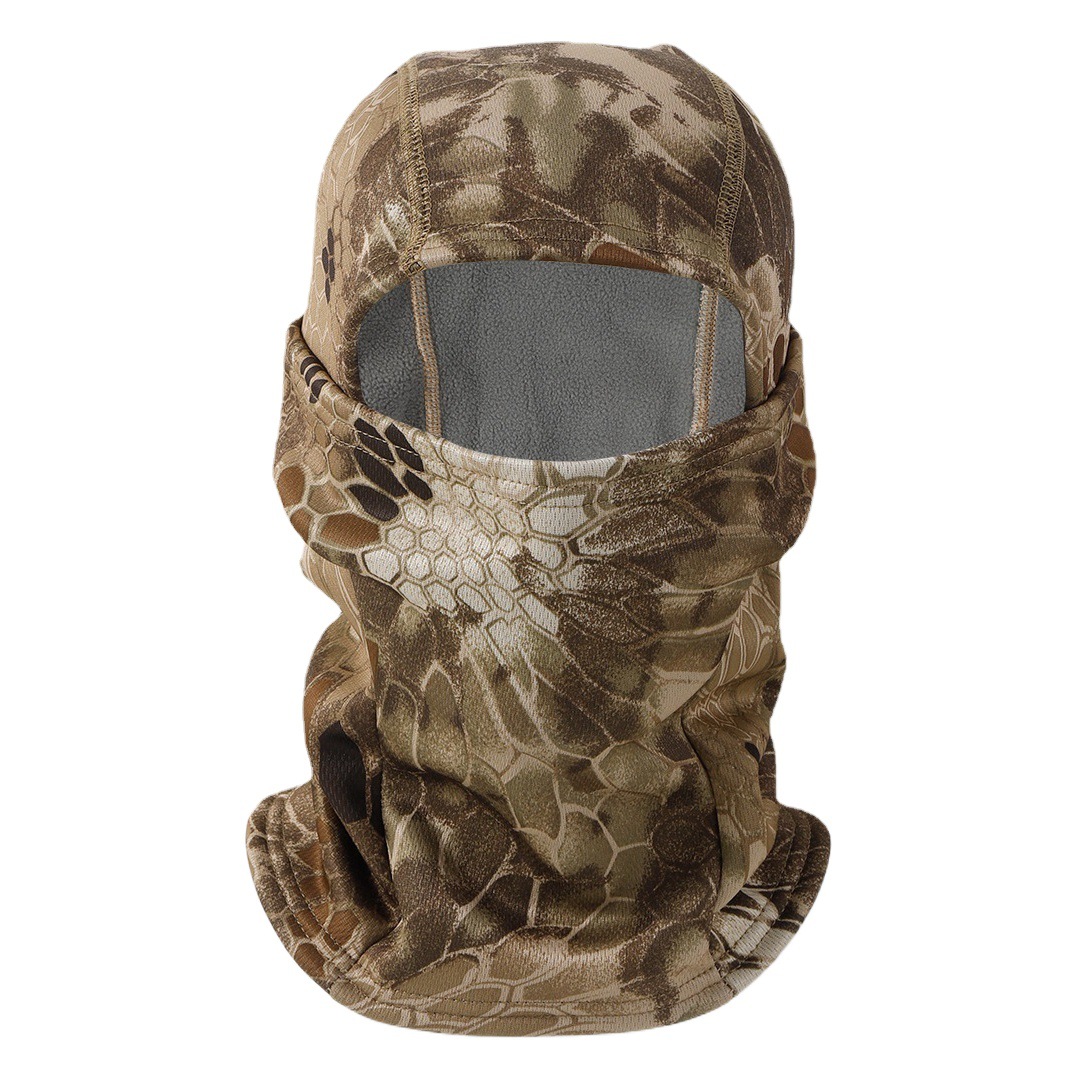 Cross-Border Exclusive Supply of Outdoor Thermal Cycling Fleece-Lined Thickened Face Mask for Autumn and Winter Sports, Windproof and Cold-Proof Ski Magic Headscarf