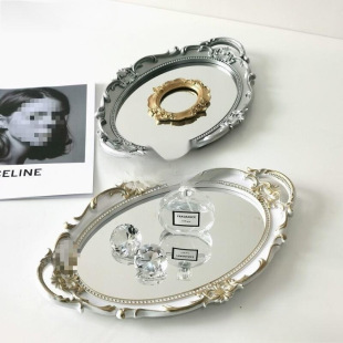 Jewelry Shooting Props Retro Mirror Tray European Style Decoration Dormitory Homestay Small Jewelry Posing Wind Photograph Props