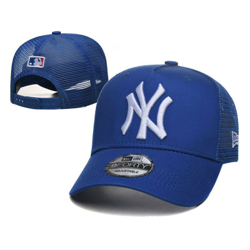 トレンディなブランド NY メッシュ野球帽女性のための春と夏の新しい刺繍入りビッグロゴひさしキャップ日よけ通気性メッシュ帽子男性用|undefined