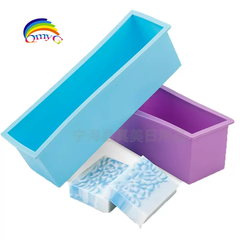 加厚土司皂模大小号长方形硅胶蛋糕模具矩形木盒肥皂硅胶面包模