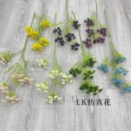 仿真蕾丝花婚庆装饰假花碎花酒店餐桌花艺单支摆件田园插花雪