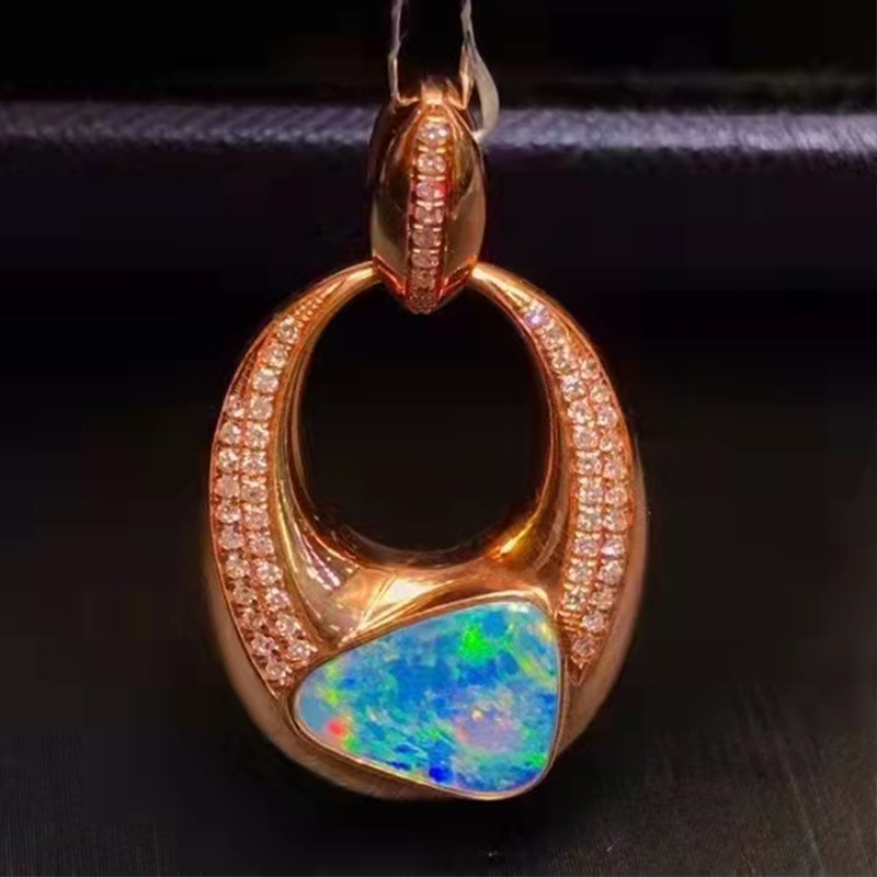 18k 골드 오팔 펜던트