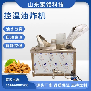 全自动薯条油炸线 商用大型鸡米花油炸锅 1000型油水分离油炸机